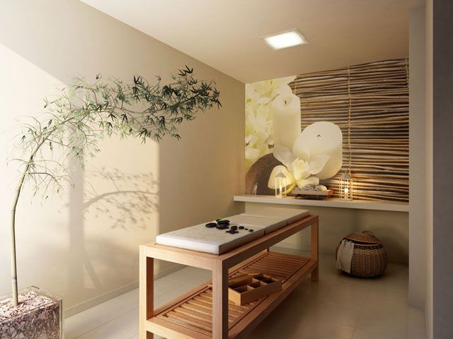 Ambiente zen para massagem relaxante